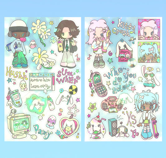 adore sticker sheets 2-pack